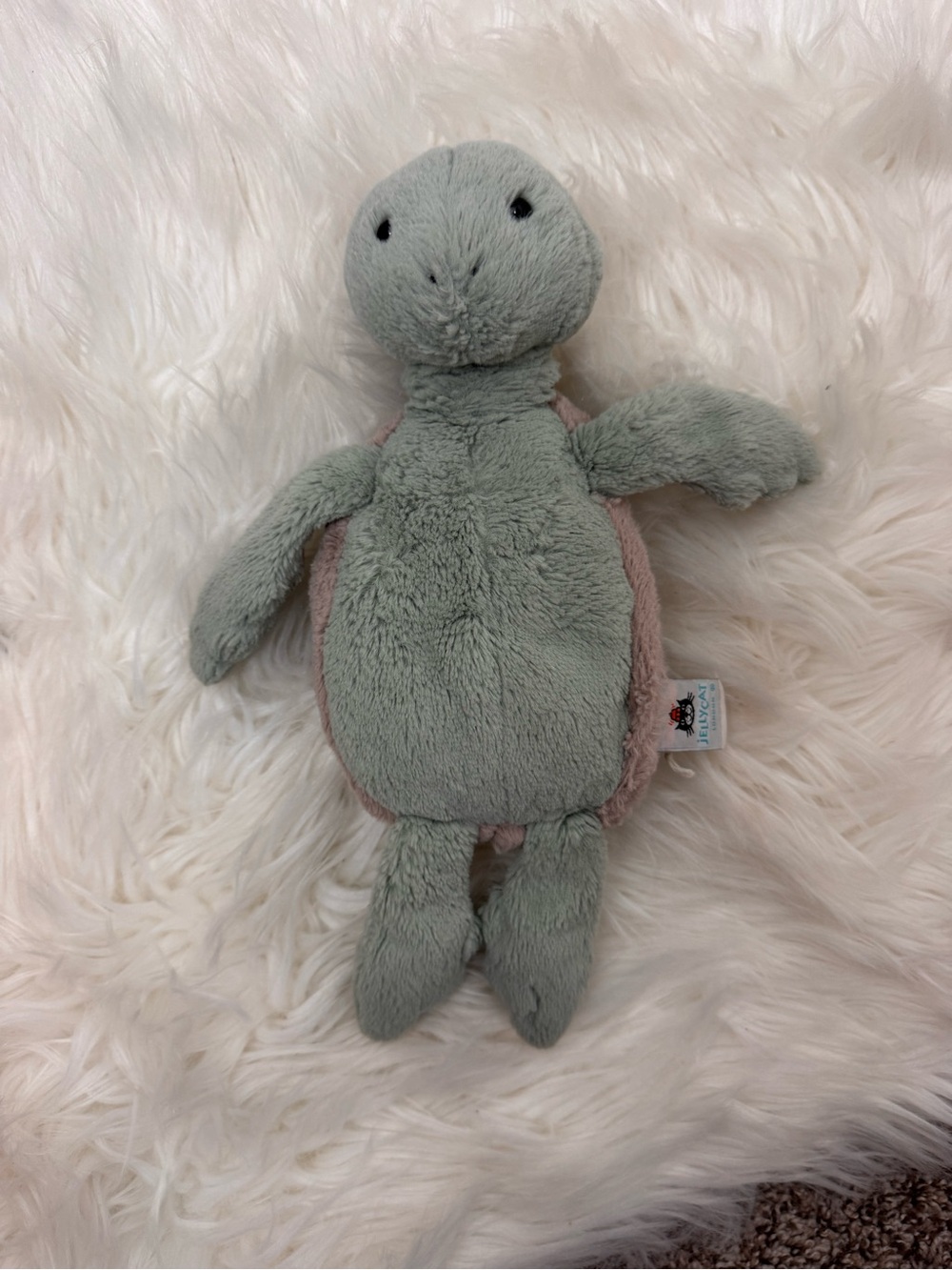Jellycat bashful small turtle plush .